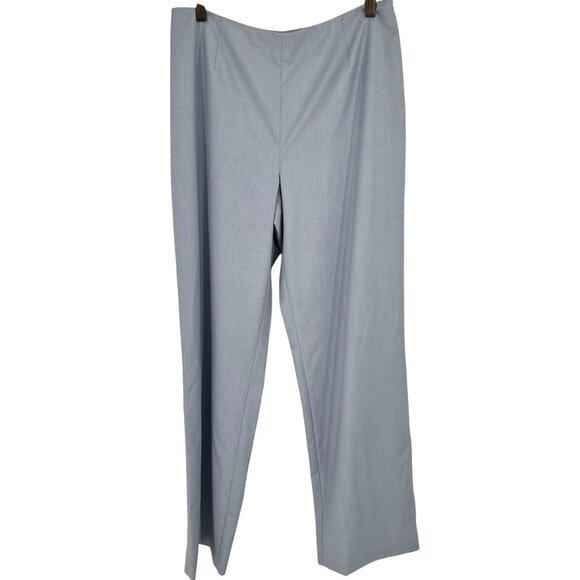 Due Per Due Womens Light Blue Dress Pants side zip lined Size 10 - Picture 5 of 12